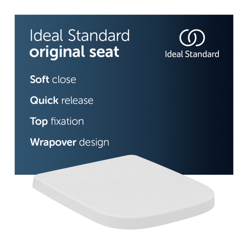 Ideal Standard T468301 - Καπάκι-κάθισμα λεκάνης SoftClose I.LIFE B λευκό