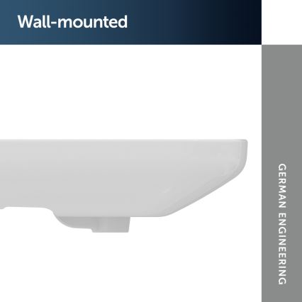 Ideal Standard T470501 - Επιτοίχιος νιπτήρας I.LIFE A 60x48 cm κεραμικός/λευκός
