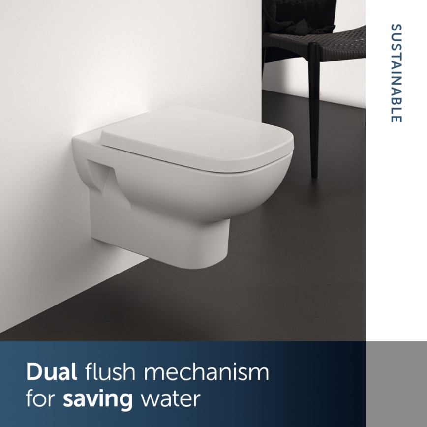 Ideal Standard T471701 - Κρεμαστή λεκάνη WC χωρίς χείλος I.LIFE A κεραμική/λευκή