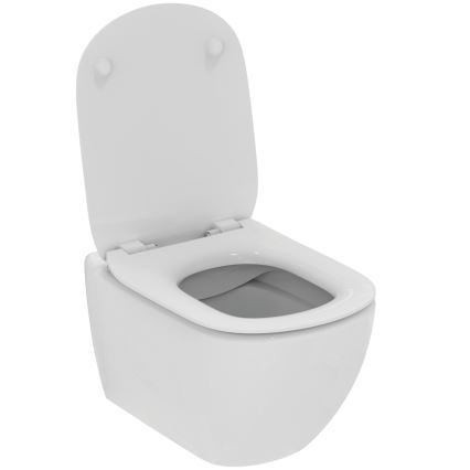 Ideal Standard T536001 - Επίτοιχη λεκάνη WC χωρίς χείλος (Rimless) με κάθισμα SoftClose TESI, κεραμική/λευκή
