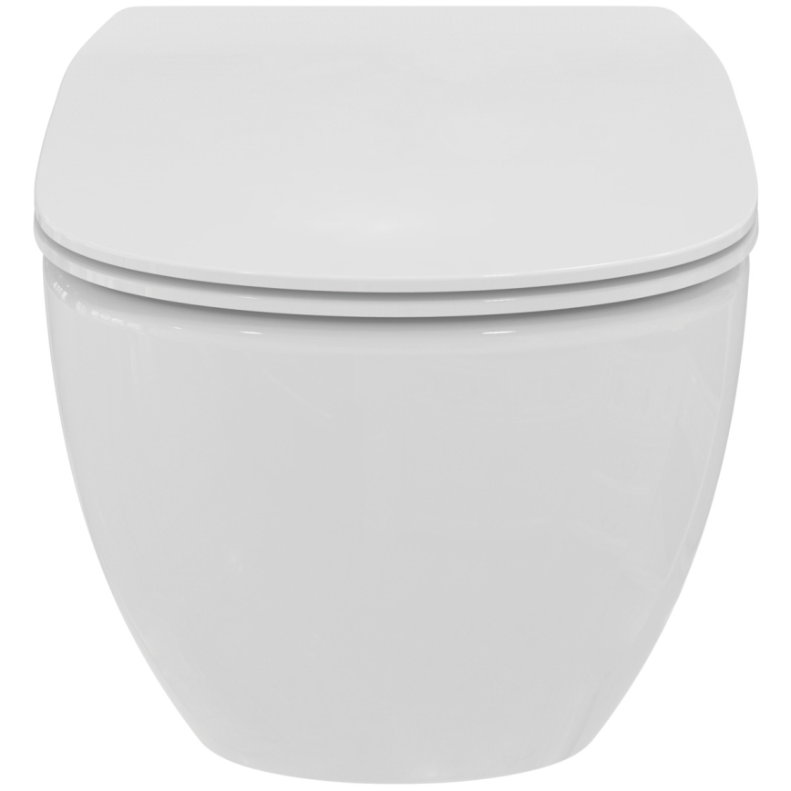 Ideal Standard T536001 - Επίτοιχη λεκάνη WC χωρίς χείλος (Rimless) με κάθισμα SoftClose TESI, κεραμική/λευκή