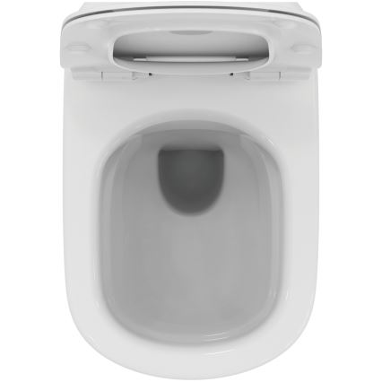 Ideal Standard T536001 - Επίτοιχη λεκάνη WC χωρίς χείλος (Rimless) με κάθισμα SoftClose TESI, κεραμική/λευκή