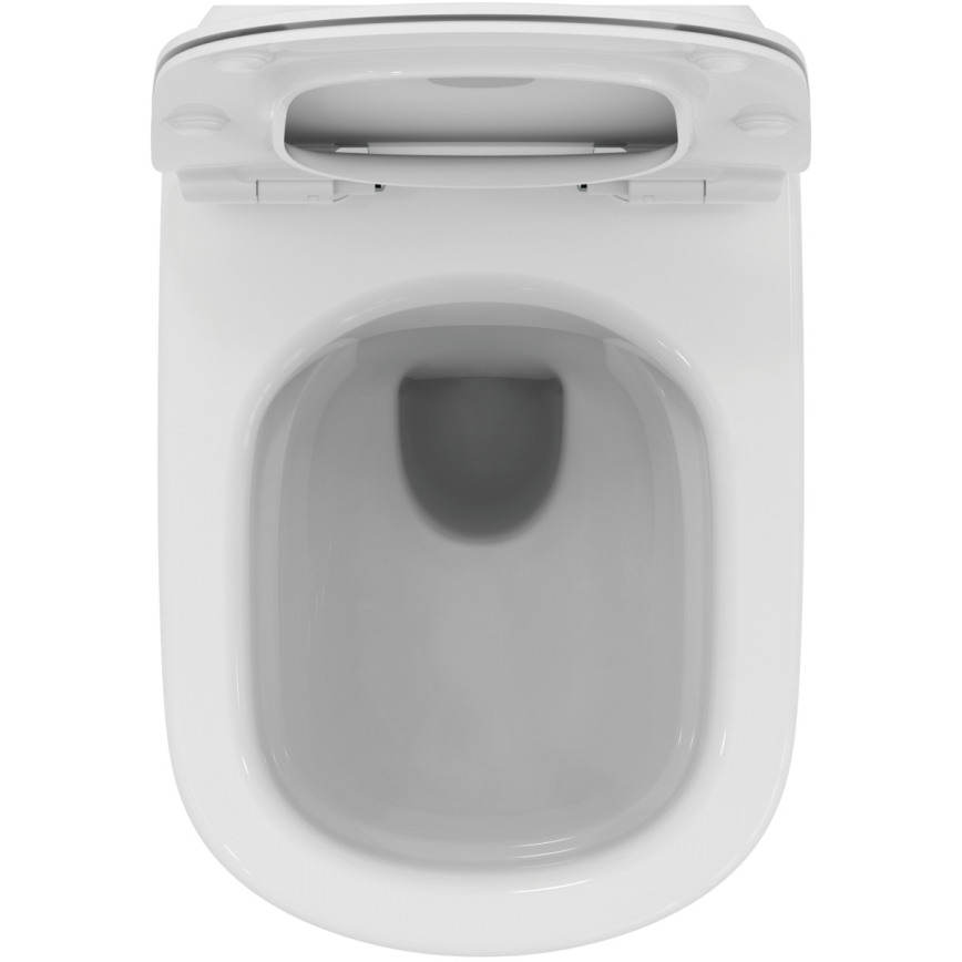 Ideal Standard T536001 - Επίτοιχη λεκάνη WC χωρίς χείλος (Rimless) με κάθισμα SoftClose TESI, κεραμική/λευκή