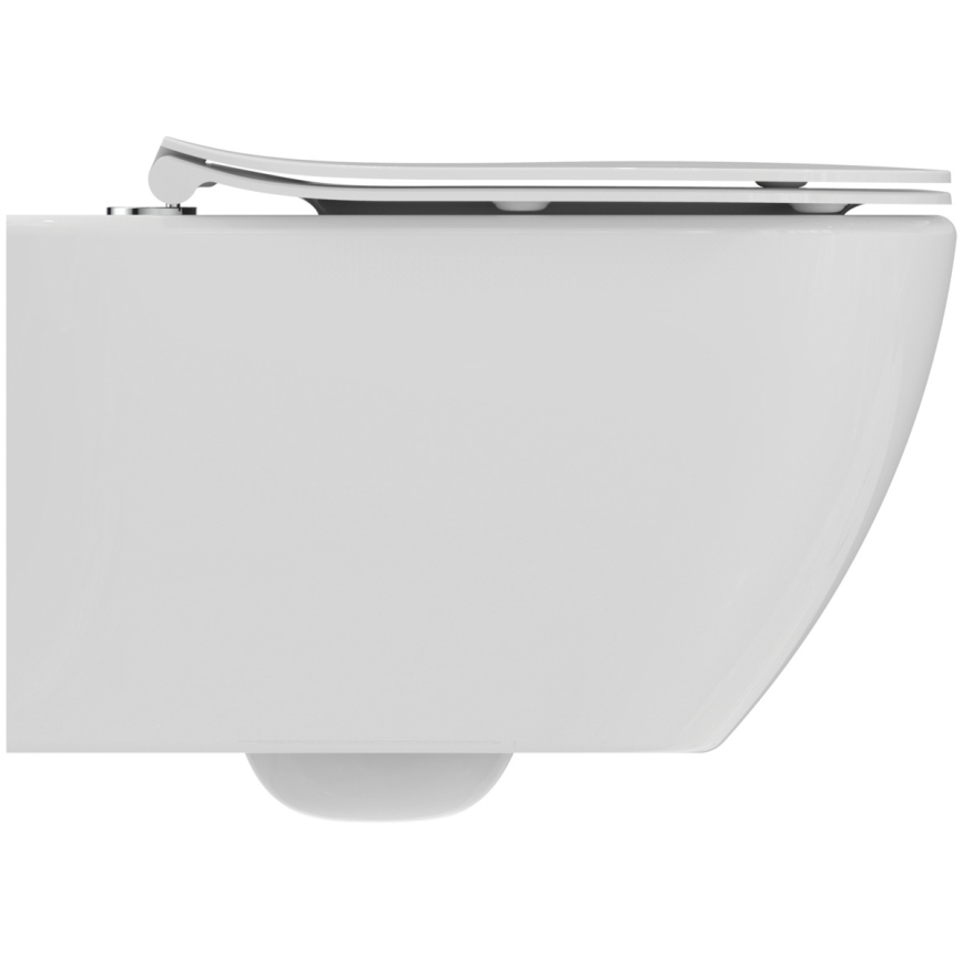 Ideal Standard T536001 - Επίτοιχη λεκάνη WC χωρίς χείλος (Rimless) με κάθισμα SoftClose TESI, κεραμική/λευκή