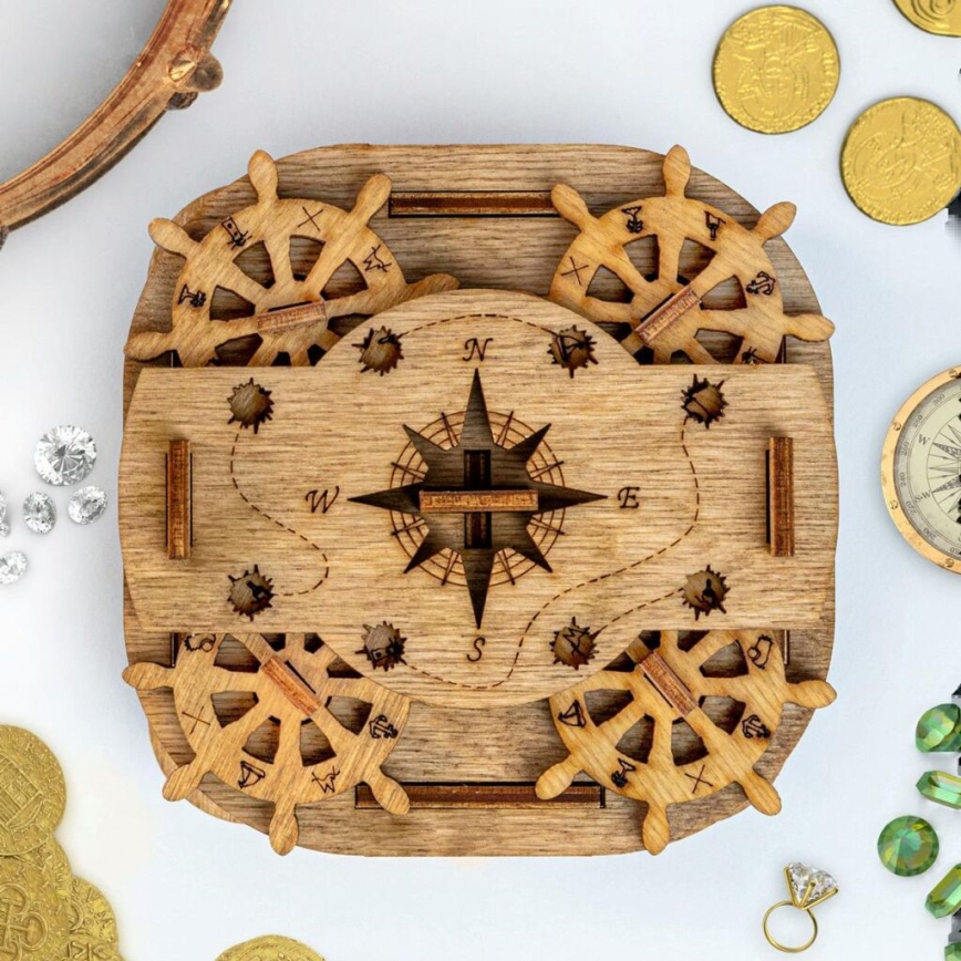 iDventure - Ξύλινο puzzle Davy Jones' box