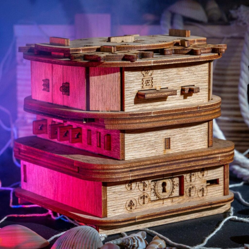 iDventure - Ξύλινο puzzle Davy Jones' box