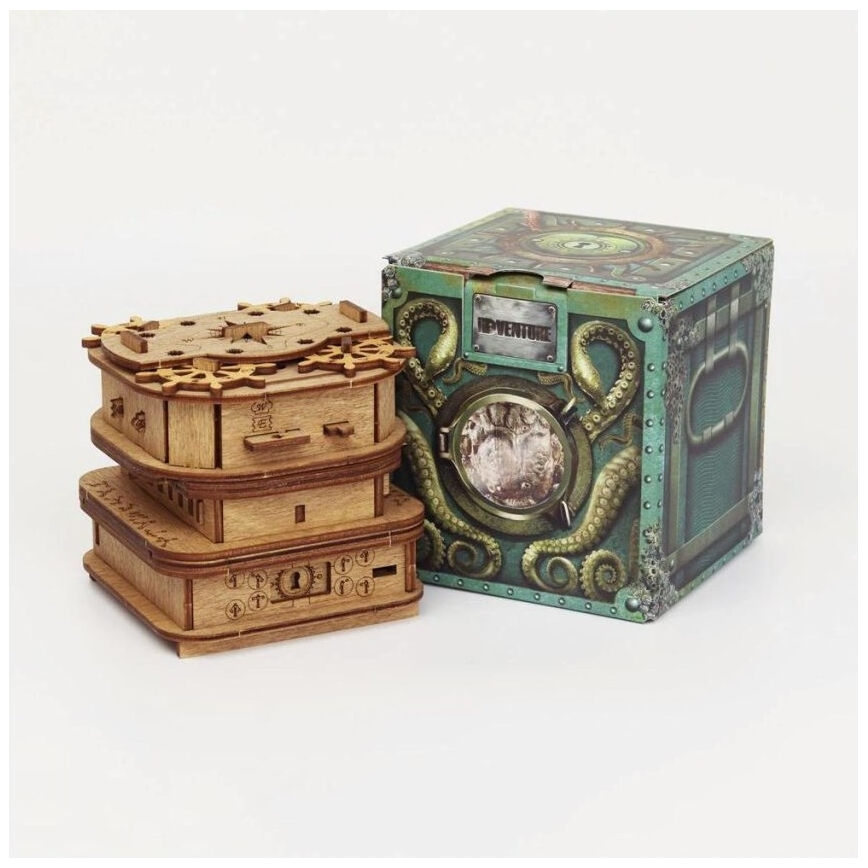 iDventure - Ξύλινο puzzle Davy Jones' box