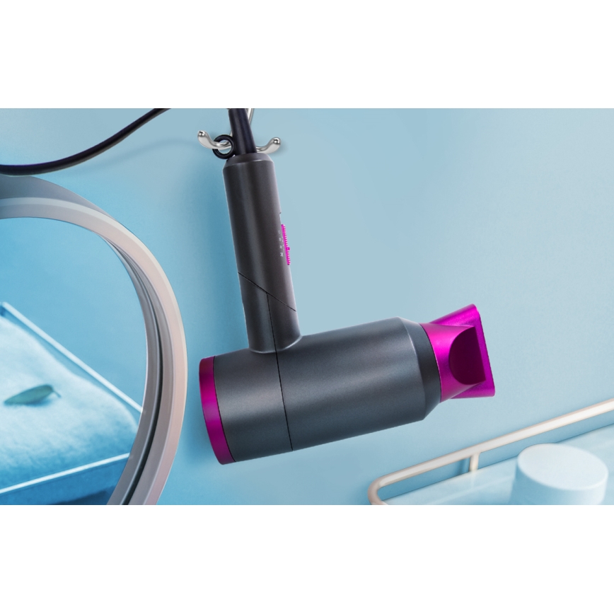 igostar - Σεσουάρ ταξιδιού 1800W/230V μωβ / μαύρο