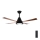 igostar - Ανεμιστήρας οροφής LED Dimmable LED/24W/230V 2700-6500K 132cm + τηλεχειριστήριο