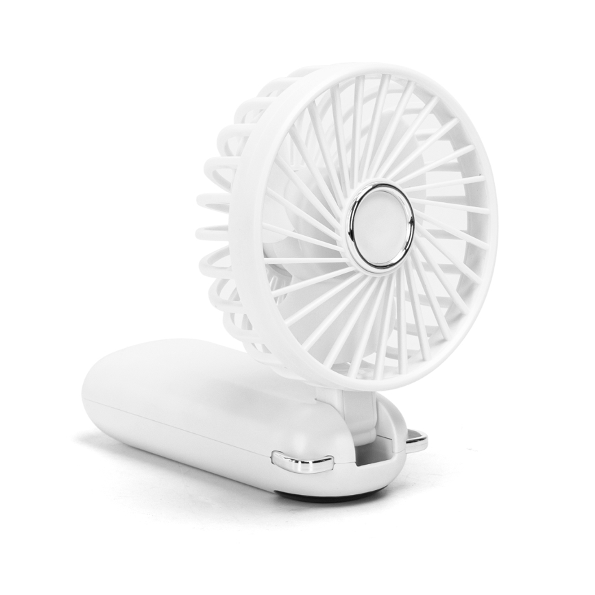 igostar - Επαναφορτιζόμενο ανεμιστηράκι χειρός 4W/5V 1200mAh λευκό