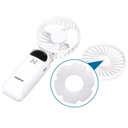igostar - Επαναφορτιζόμενο ανεμιστηράκι χειρός 4W/5V 1200mAh λευκό