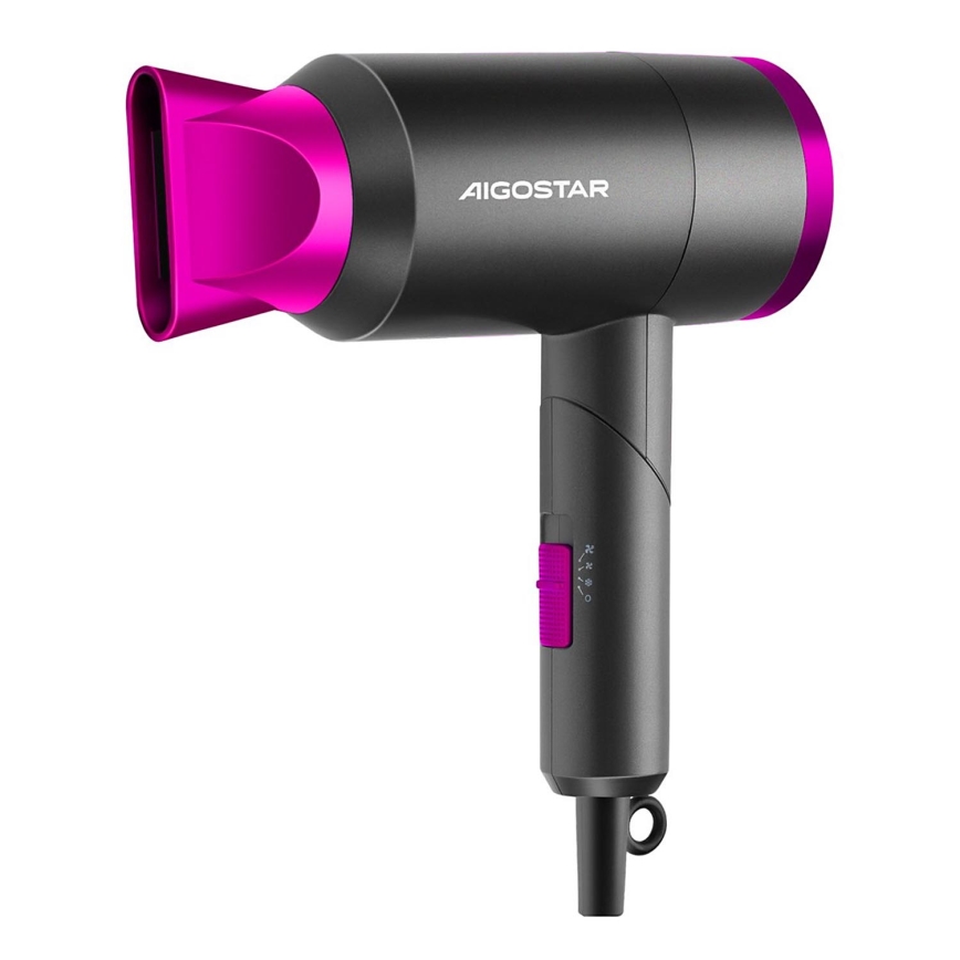 igostar - Σεσουάρ ταξιδιού 1800W/230V μωβ / μαύρο