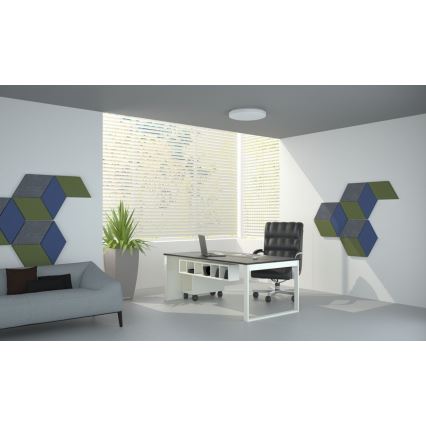 LED Ρυθμιζόμενο Φωτιστικό Οροφής LED/42W/230V 40 εκ. + τηλεχειριστήριο