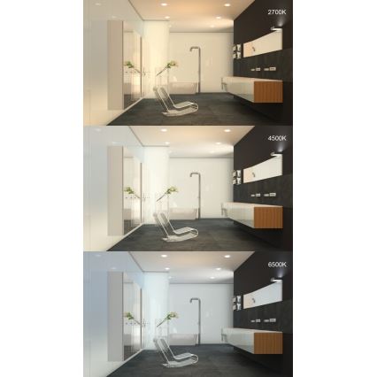 LED Οροφωτιστικό μπάνιου LED/24W/230V 2700-6500K IP44 τετράγωνο