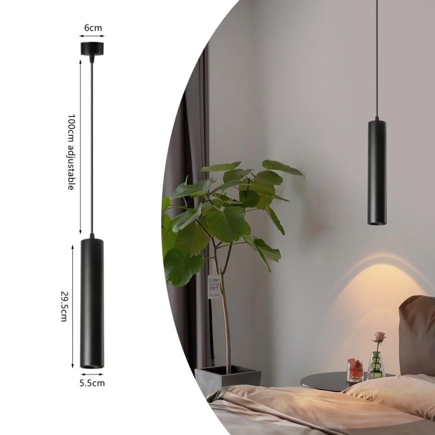 Κρεμαστό φωτιστικό οροφής PUNTO 1xGU10/9W/230V