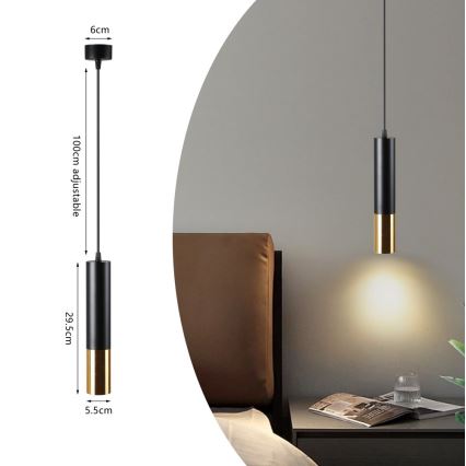 Κρεμαστό φωτιστικό οροφής PUNTO 1xGU10/9W/230V