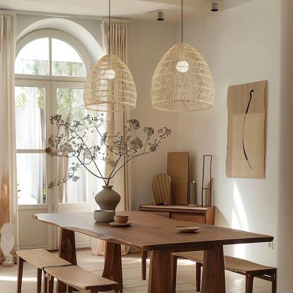 Κρεμαστό φωτιστικό με καλώδιο BOHO DELICADO 1xE27/40W/230V διάμ. 38 cm