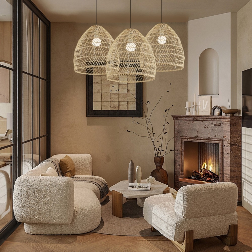 Κρεμαστό φωτιστικό με καλώδιο BOHO DELICADO 1xE27/40W/230V διάμ. 38 cm