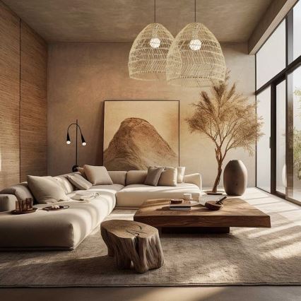 Κρεμαστό φωτιστικό με καλώδιο BOHO DELICADO 1xE27/40W/230V διάμ. 38 cm