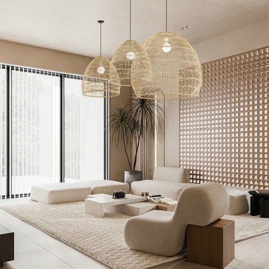 Κρεμαστό φωτιστικό με καλώδιο BOHO DELICADO 1xE27/40W/230V διάμ. 38 cm