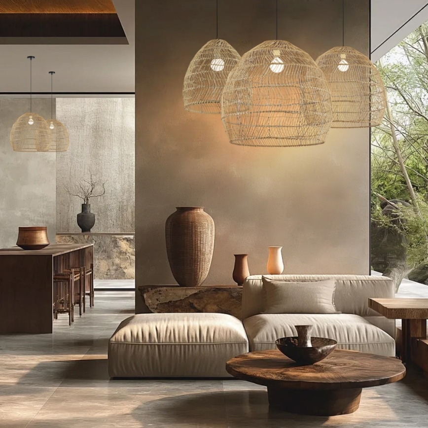 Κρεμαστό φωτιστικό με καλώδιο BOHO DELICADO 1xE27/40W/230V, διάμ. 60 cm