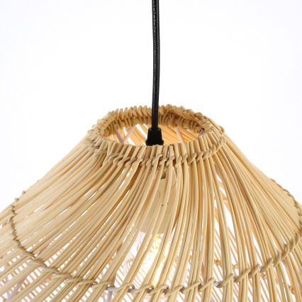Κρεμαστό φωτιστικό οροφής PELO 1xE27/40W/230V διάμετρος 40 cm rattan
