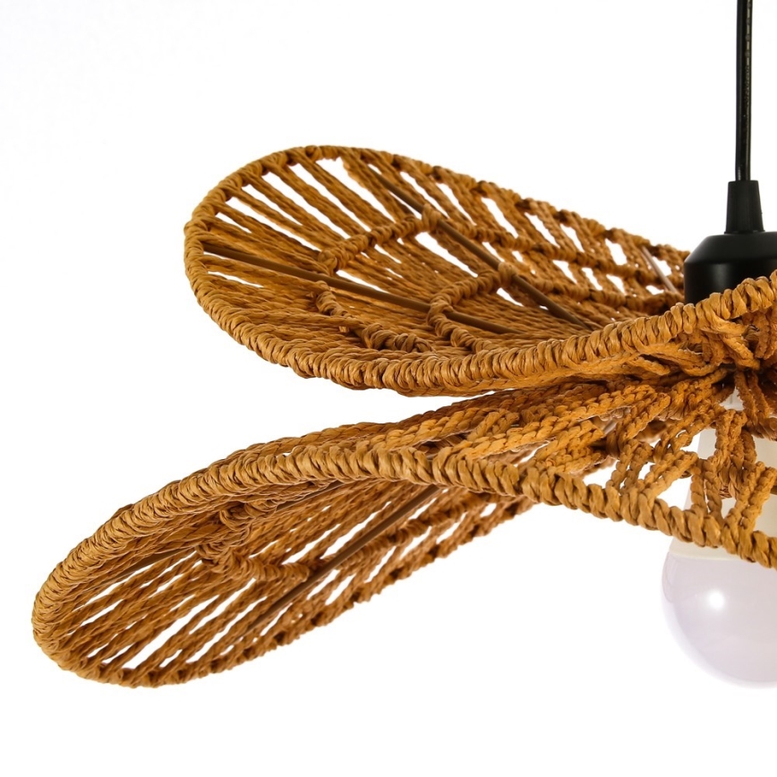 Κρεμαστό φωτιστικό οροφής MARIPOSA 1xE27/40W/230V διάμετρος 80 cm γιούτα