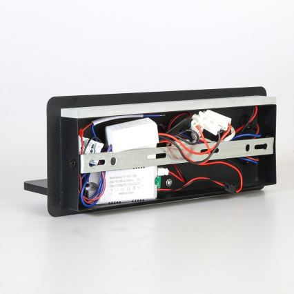 Immax 08287L - LED Σποτ τοίχου με ράφι, θύρα USB και ασύρματη φόρτιση Be PREPARE LED/3W/230V + LED/3W μαύρο