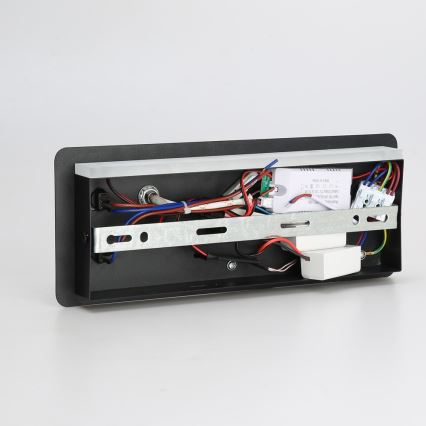 Immax 08288L - LED Σποτ τοίχου με ράφι, θύρα USB και ασύρματη φόρτιση Be PREPARE LED/3W/230V + LED/3W μαύρο