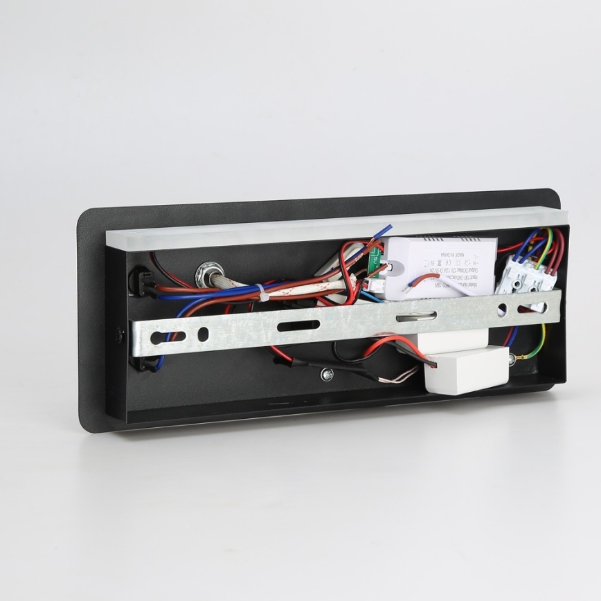 Immax 08288L - LED Σποτ τοίχου με ράφι, θύρα USB και ασύρματη φόρτιση Be PREPARE LED/3W/230V + LED/3W μαύρο
