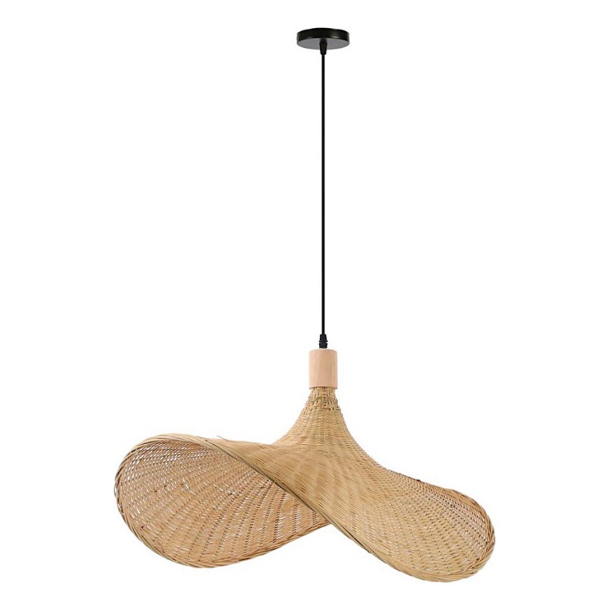 Immax 08289L - Κρεμαστό φωτιστικό οροφής SOMBRERO 1xE27/40W/230V διάμετρος 70 cm rattan