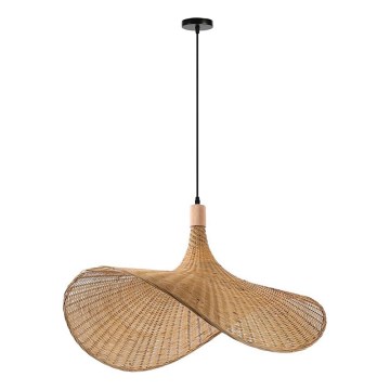 Immax 08290L - Κρεμαστό φωτιστικό οροφής SOMBRERO 1xE27/40W/230V διάμετρος 80 cm rattan