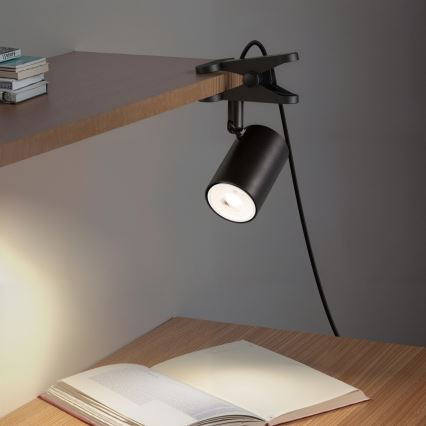 Λάμπα με κλιπ PUNTO 1xGU10/9W/230V μαύρη