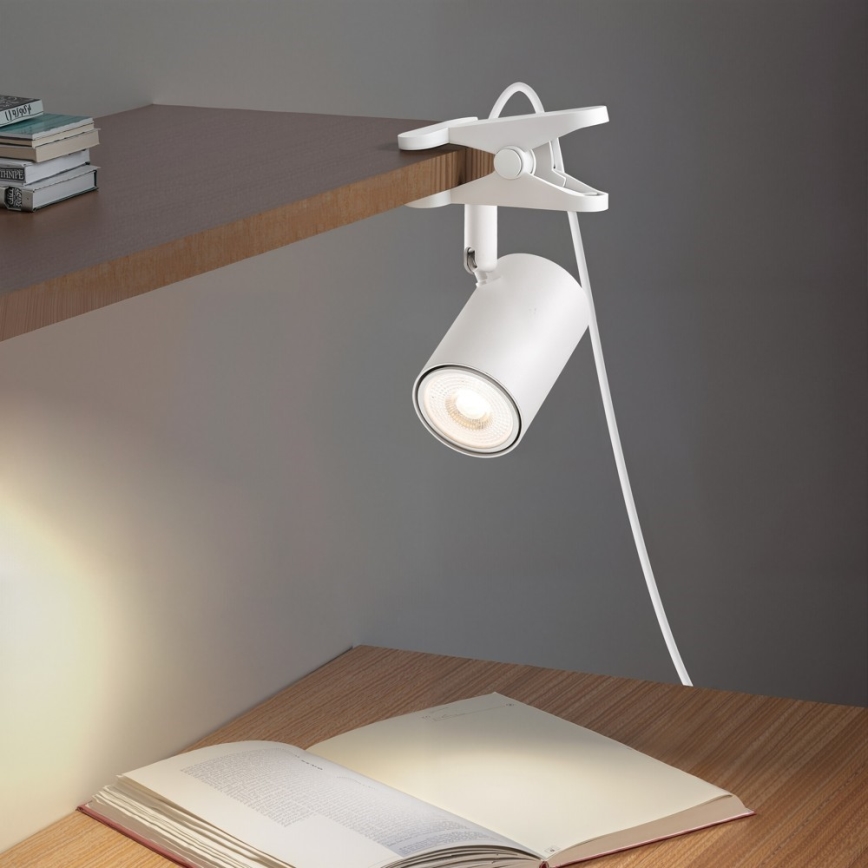 Φωτιστικό με σφιγκτήρα PUNTO 1xGU10/9W/230V λευκό