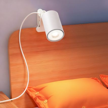 Φωτιστικό με σφιγκτήρα PUNTO 1xGU10/9W/230V λευκό