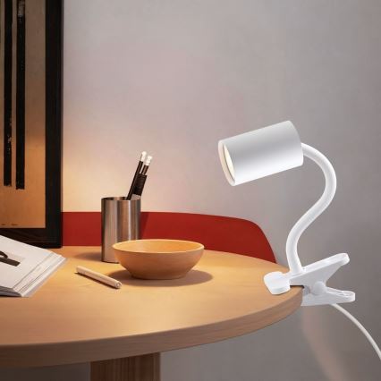 Ευέλικτο φωτιστικό με κλιπ PUNTO 1xGU10/9W/230V λευκό