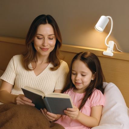 Ευέλικτο φωτιστικό με κλιπ PUNTO 1xGU10/9W/230V λευκό