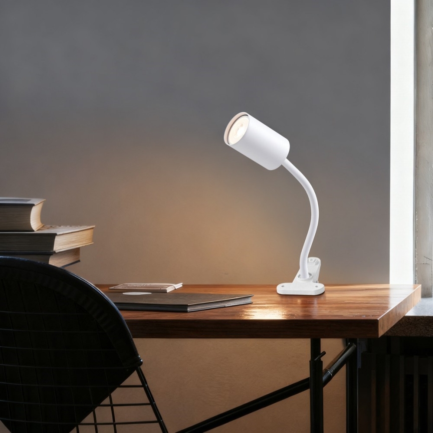Ευέλικτο φωτιστικό με κλιπ PUNTO 1xGU10/9W/230V λευκό