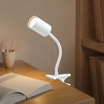 Ευέλικτο φωτιστικό με κλιπ PUNTO 1xGU10/9W/230V λευκό
