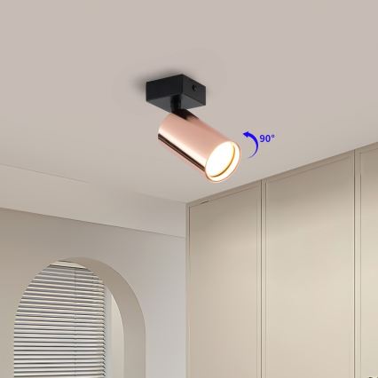 Φωτιστικό σποτ PUNTO 1xGU10/9W/230V ροζ χρυσό