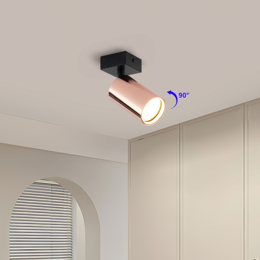 Φωτιστικό σποτ PUNTO 1xGU10/9W/230V ροζ χρυσό
