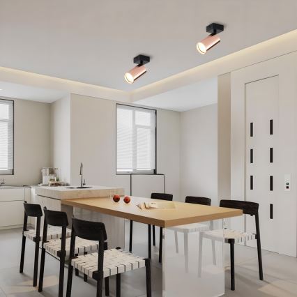 Φωτιστικό σποτ PUNTO 1xGU10/9W/230V ροζ χρυσό