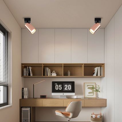 Φωτιστικό σποτ PUNTO 1xGU10/9W/230V ροζ χρυσό