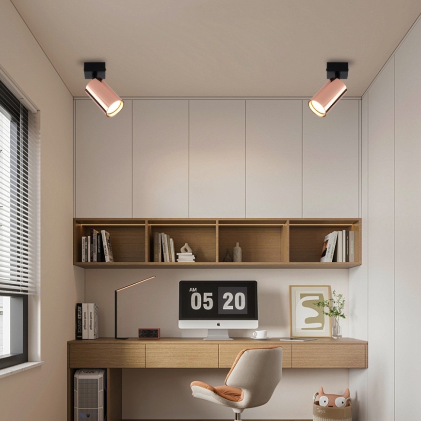 Φωτιστικό σποτ PUNTO 1xGU10/9W/230V ροζ χρυσό