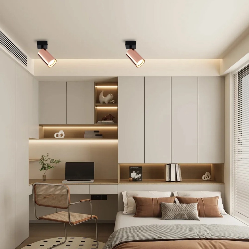 Φωτιστικό σποτ PUNTO 1xGU10/9W/230V ροζ χρυσό