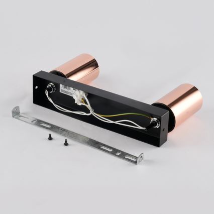 Σποτ οροφής PUNTO 2xGU10/9W/230V ροζ χρυσό