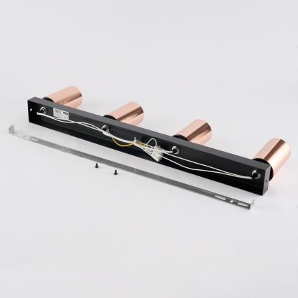Φωτιστικό σποτ PUNTO 4xGU10/9W/230V ροζ χρυσό