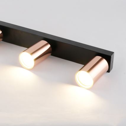 Σποτ φωτιστικό PUNTO 6xGU10/9W/230V ροζ χρυσό
