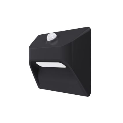 Immax 08307L - LED επαναφορτιζόμενο φωτιστικό σκάλας με αισθητήρα STEP LIGHT LED/0,3W/3,7V 2200 mAh IP53 μαύρο