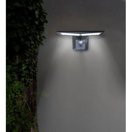 Ηλιακό φωτιστικό τοίχου LED με αισθητήρα LED/2,6W/5,5V IP65 1800 mAh μαύρο